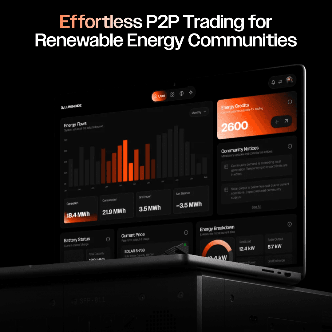 A connected energy network turns local generation into a shared marketplace.